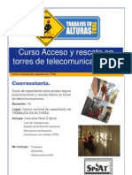 Curso Acceso y Rescate en Torres de Telecomunicaciones