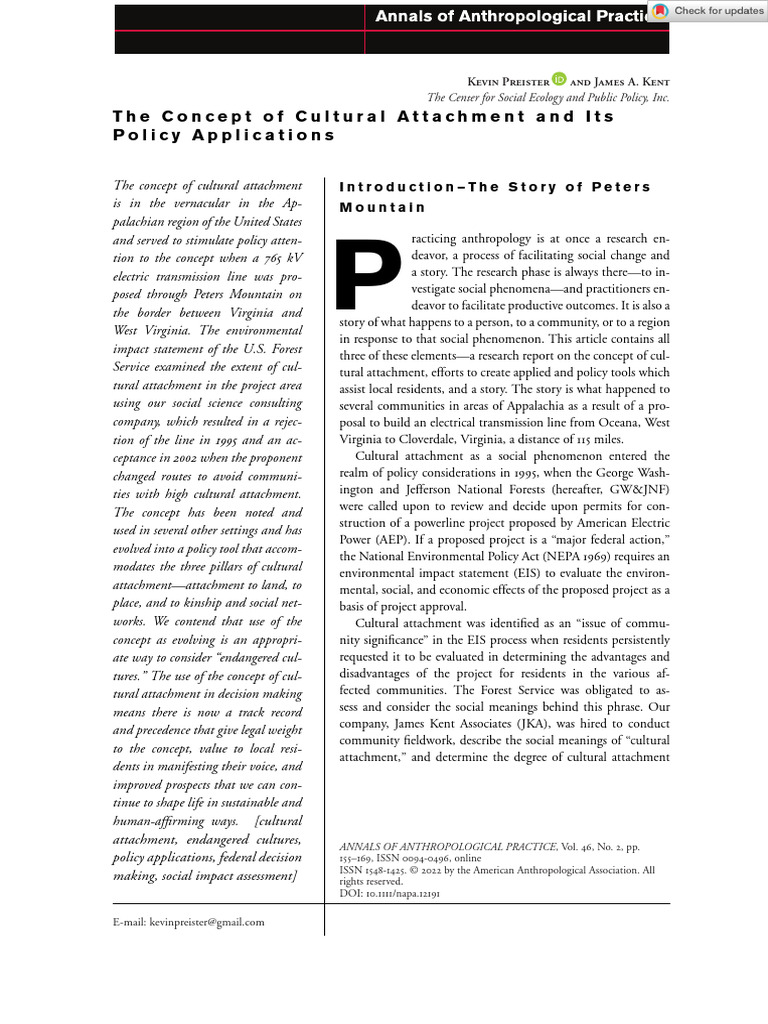 4 - The Concept of Cultural Attachment | PDF | Attachment Theory ...
