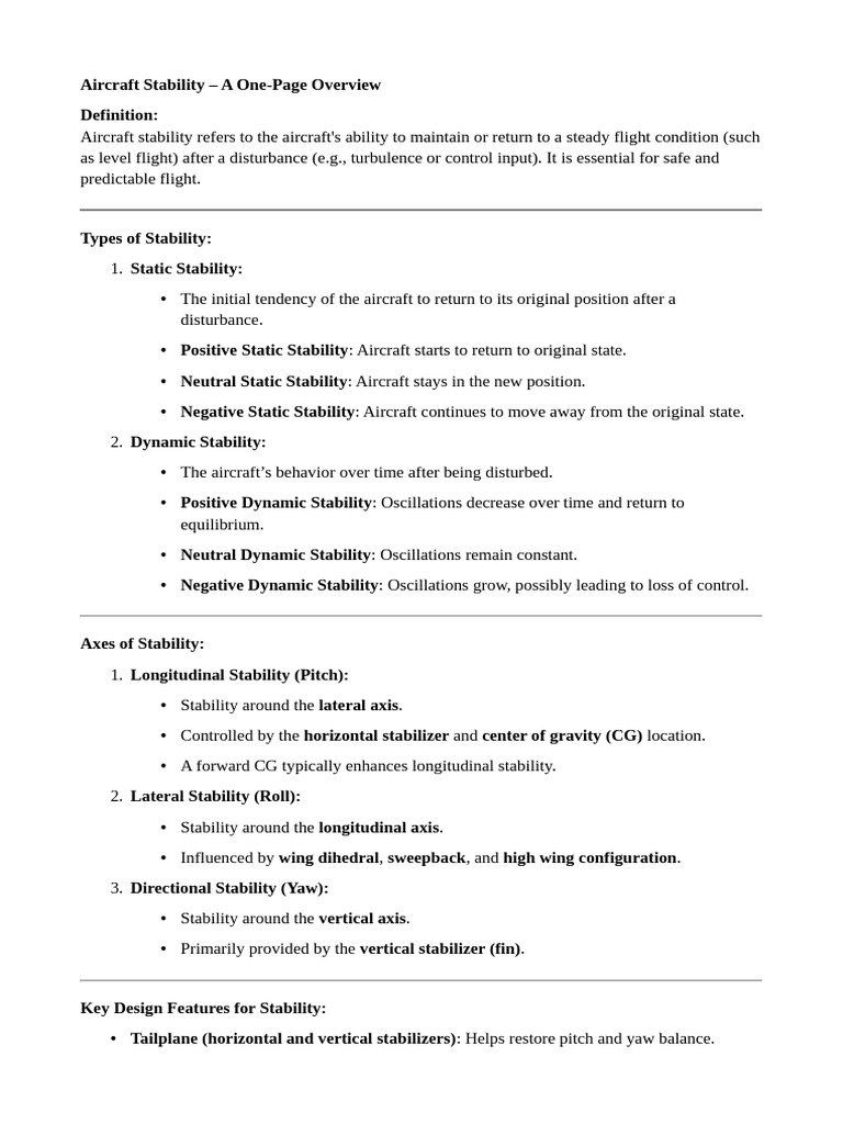 Dynamic vs. Neutral Static Stability | PDF