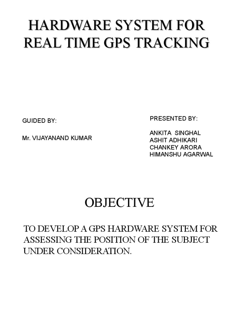 Hardware System For Real Time Gps Tracking | PDF | Business | Computers