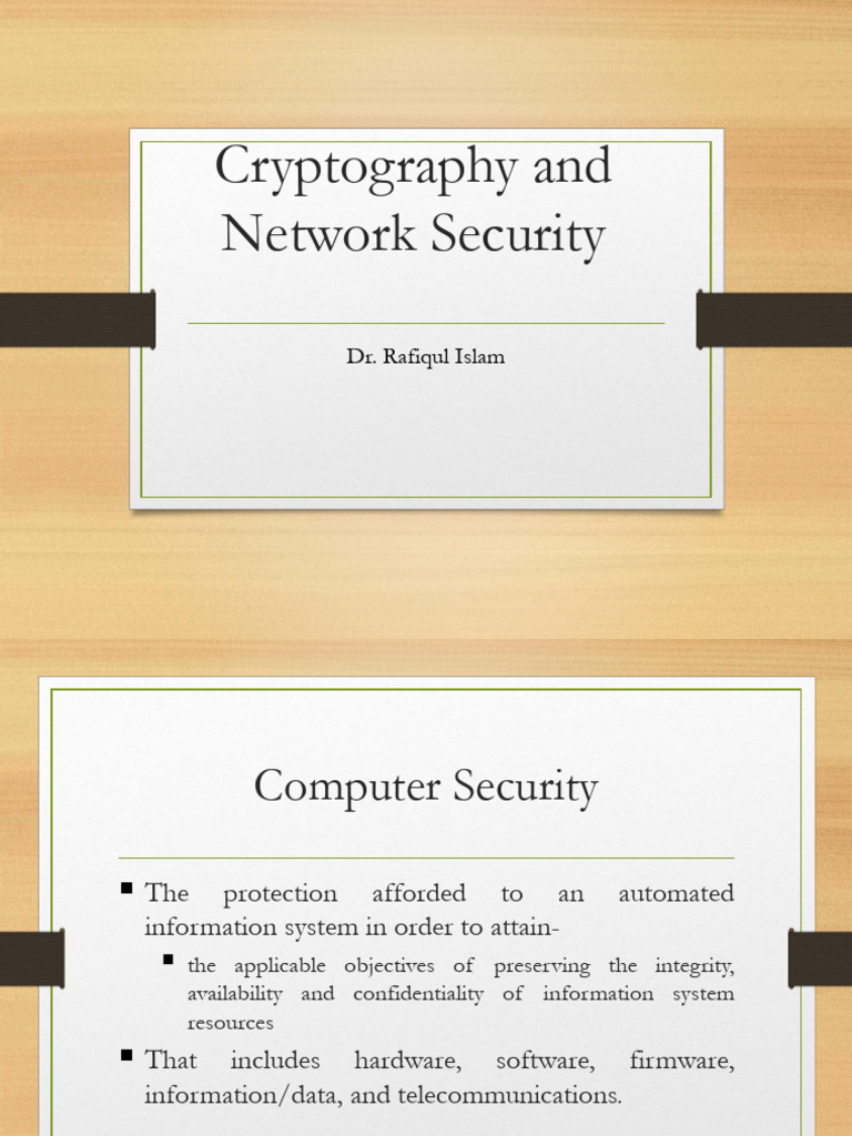Cryptography in Network Security | PDF | Security | Computer Security