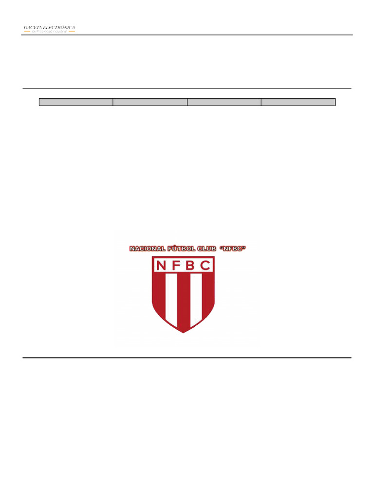 Solicitud de Marca NFBC Nacional Fútbol Club | PDF