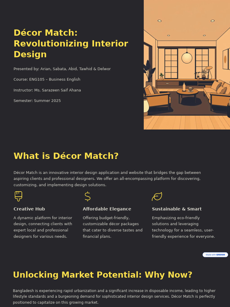 Decor Match Revolutionizing Interior Design | PDF | Interior Design ...
