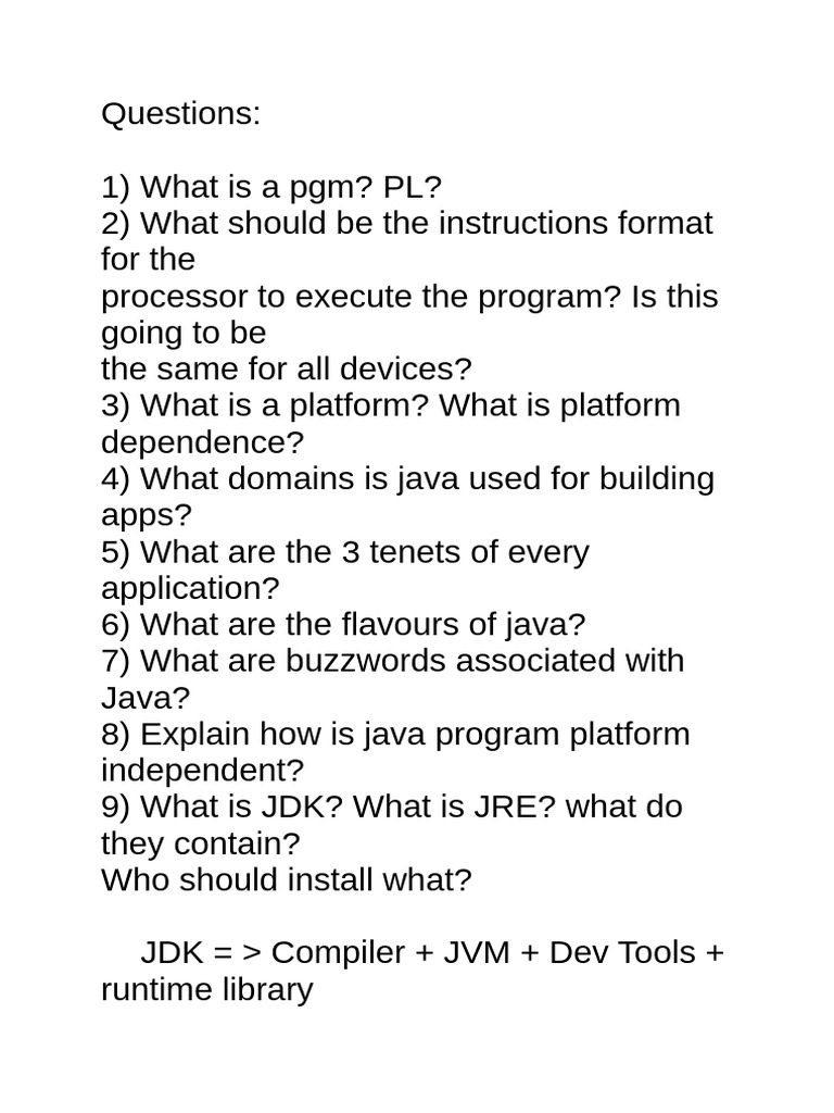 Java Basics: Platform Independence & Components | PDF