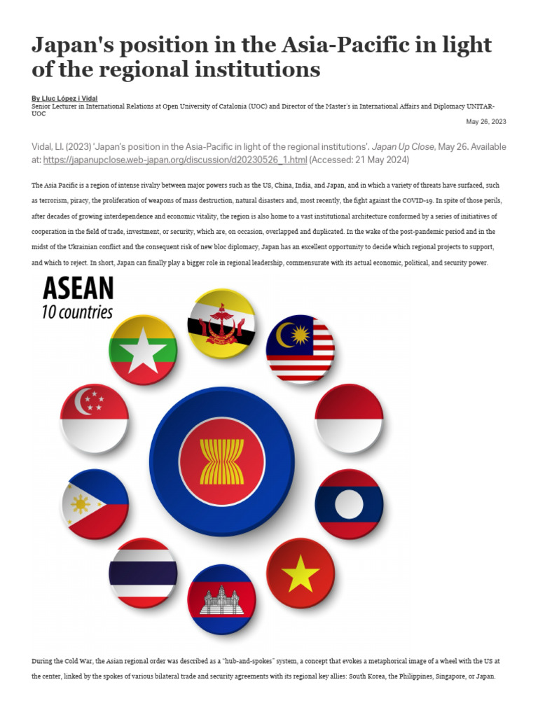 Japan's Role in Asia-Pacific Dynamics | PDF | Trans Pacific Partnership ...