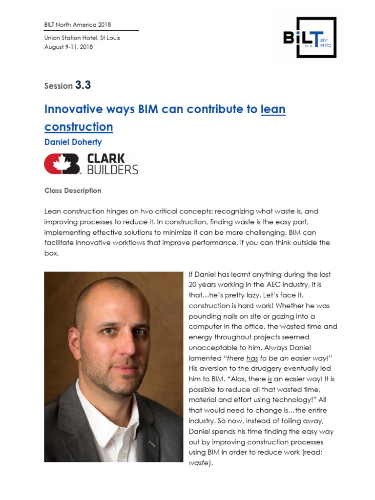 BIM y Lean Construction | PDF | Building Information Modeling | Lean ...