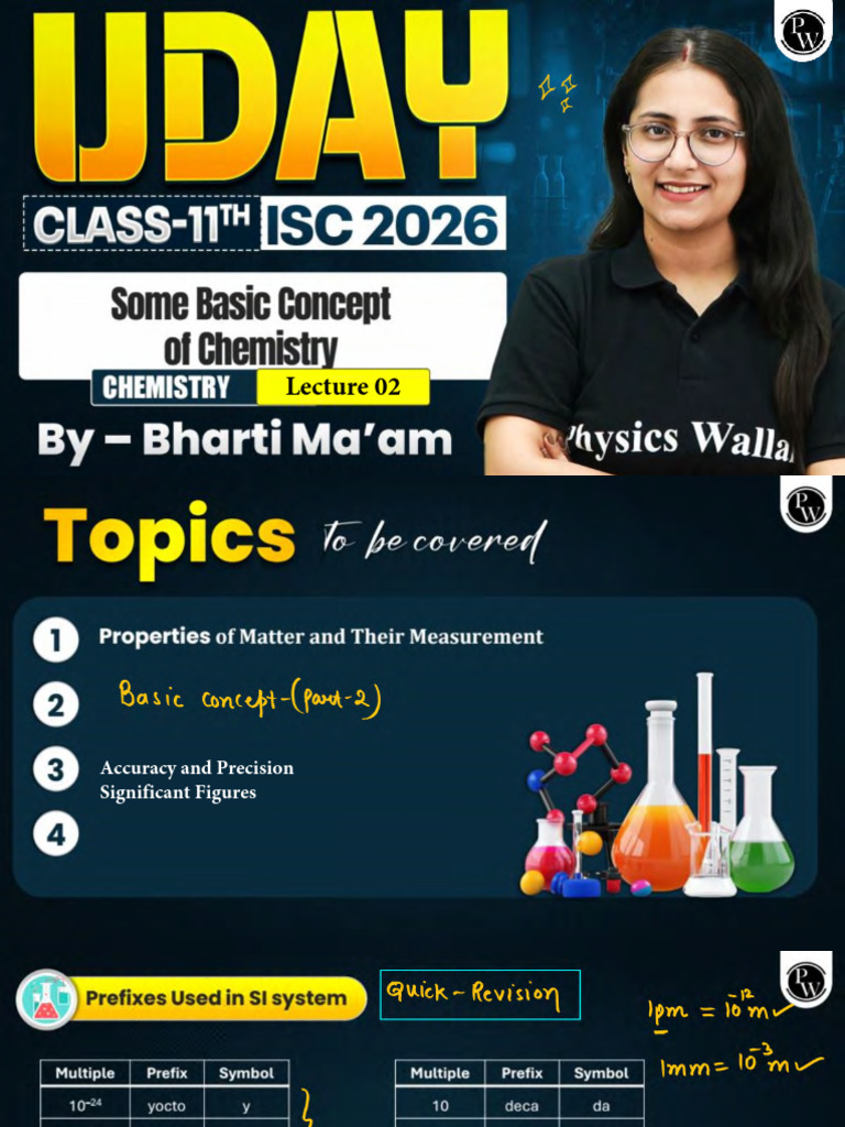 Some Basic Concepts of Chemistry 02 - Class Notes | PDF