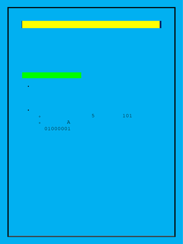 Data Representations | PDF | Data Compression | Rgb Color Model