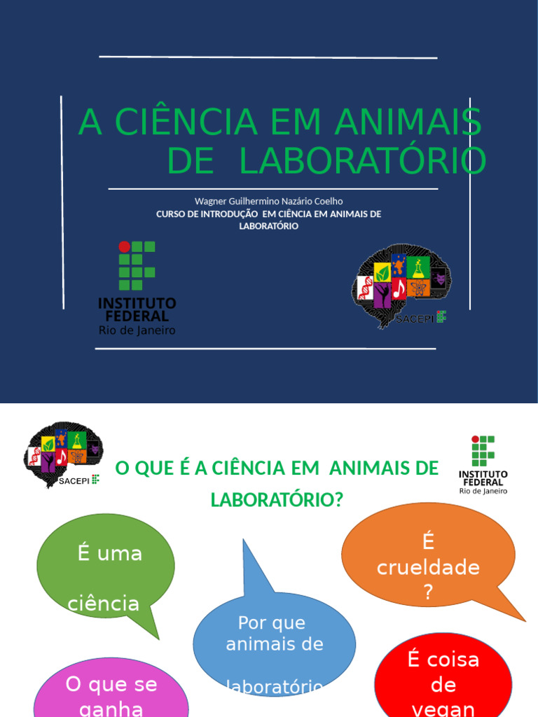 Ciência em Animais de Laboratório: Conceitos e Avanços | PDF | Teste em ...