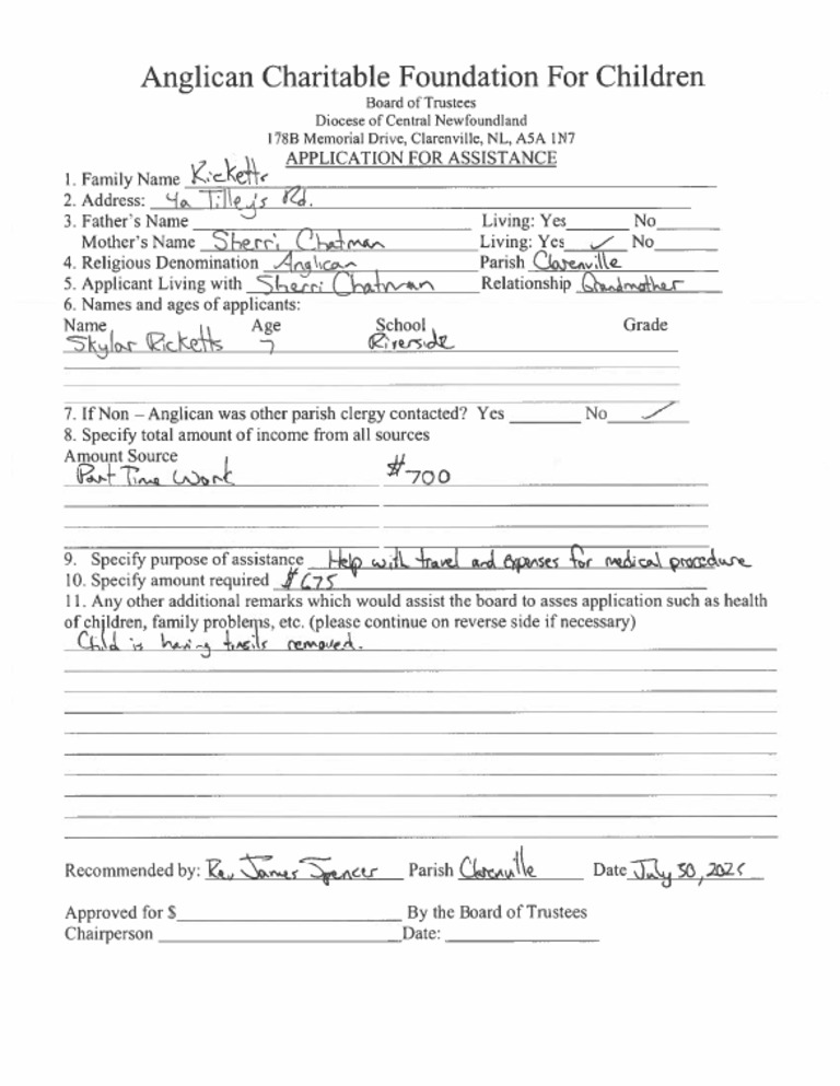 ACFC Application | PDF