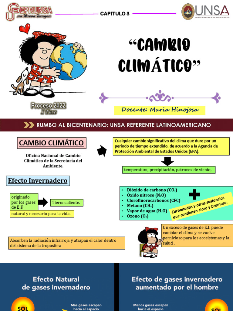 Impacto del Cambio Climático en Perú | PDF | Gases de efecto ...