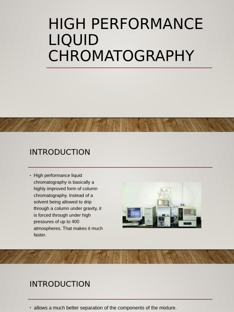 High Performance Liquid Chromatography Guide | PDF | High Performance ...
