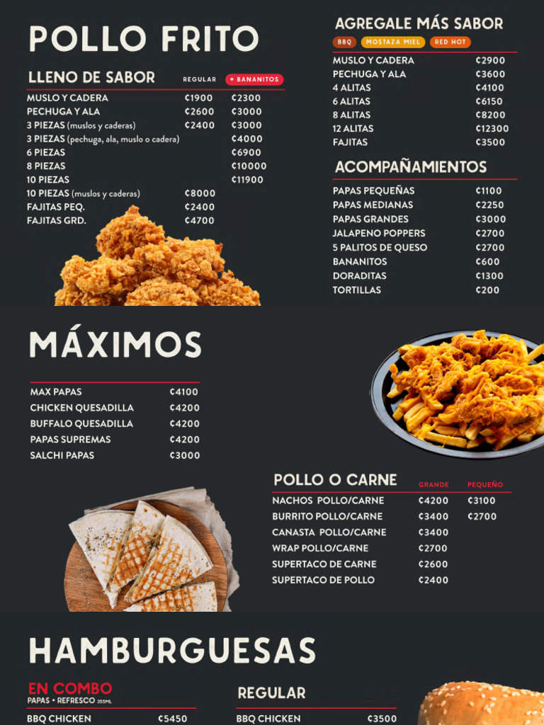 Menu Max 2025 | PDF