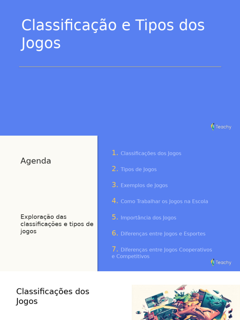Classificação dos Jogos e Tipos | PDF | Aprendizado