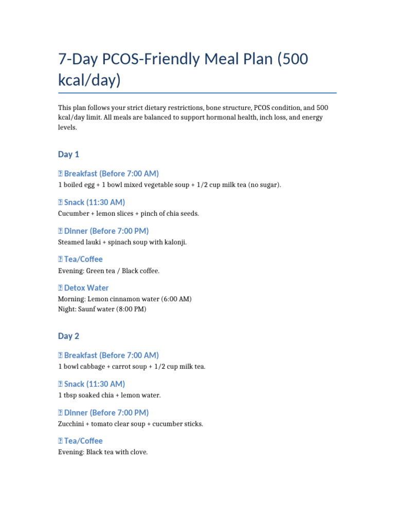 7Day Indian PCOS Diet Plan PDF Salad Fennel — free download