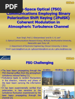 Free-Space Optical (Fso) Communications Employing Binary Polarization Shift Keying (2polsk) Coherent Modulation in Atmospheric Turbulence Channel