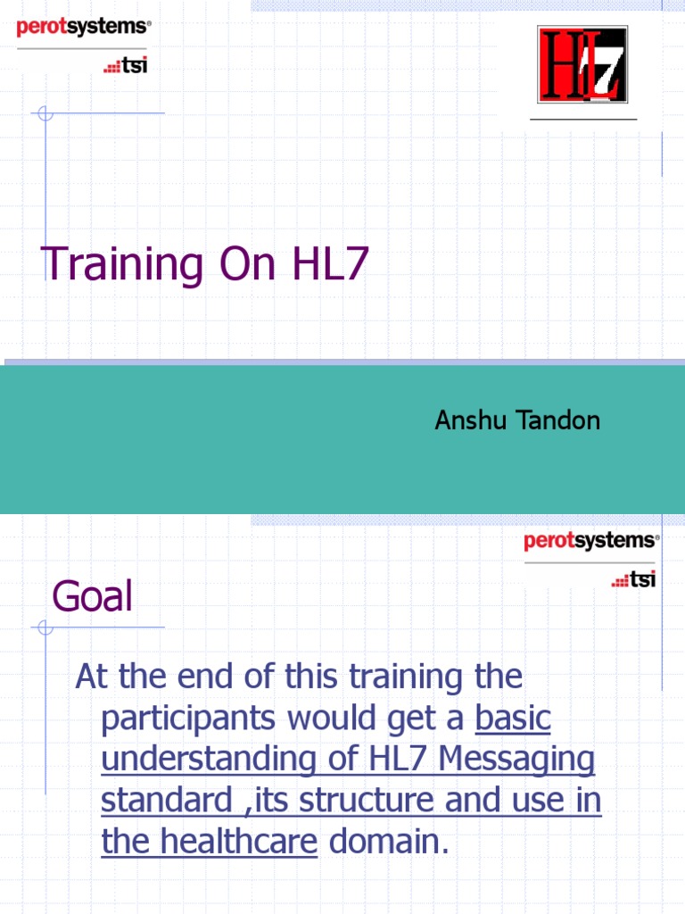 Hl7 Messaging Standards