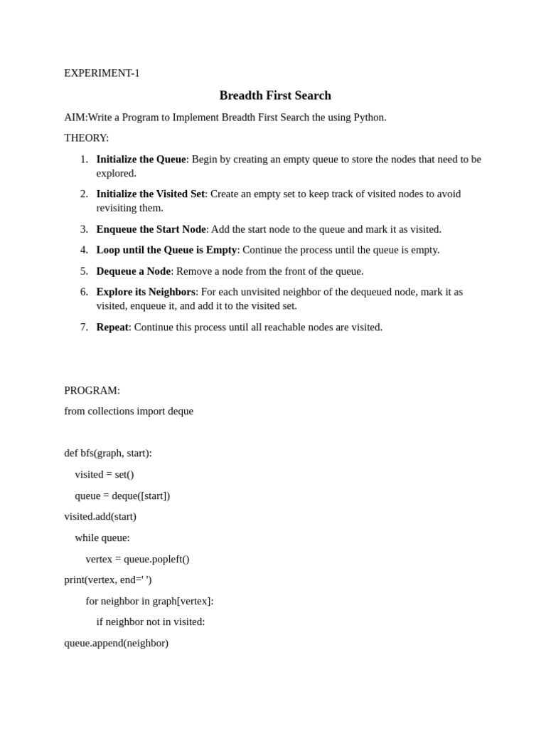 Python Graph Algorithms & Tic-Tac-Toe | PDF | Queue (Abstract Data Type ...