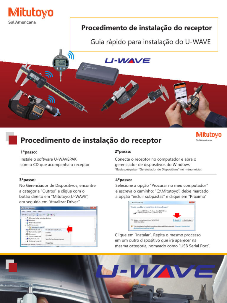 Instalação e Sincronismo U-WAVEPAK | PDF | Microsoft Excel | Programas