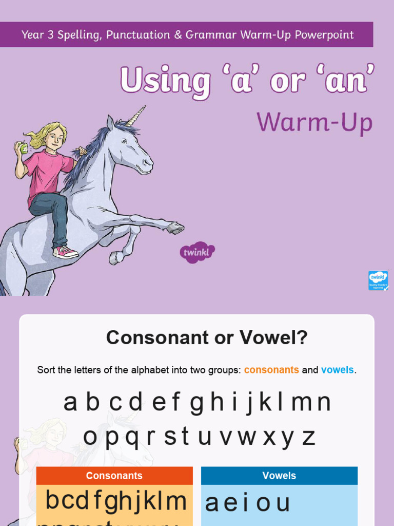 Consonants, Vowels, and Articles Guide | PDF | Consonant | Linguistics