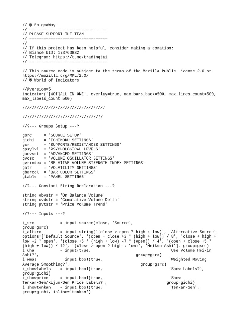 All-in-One Trading Indicator Script | PDF | Technical Analysis ...