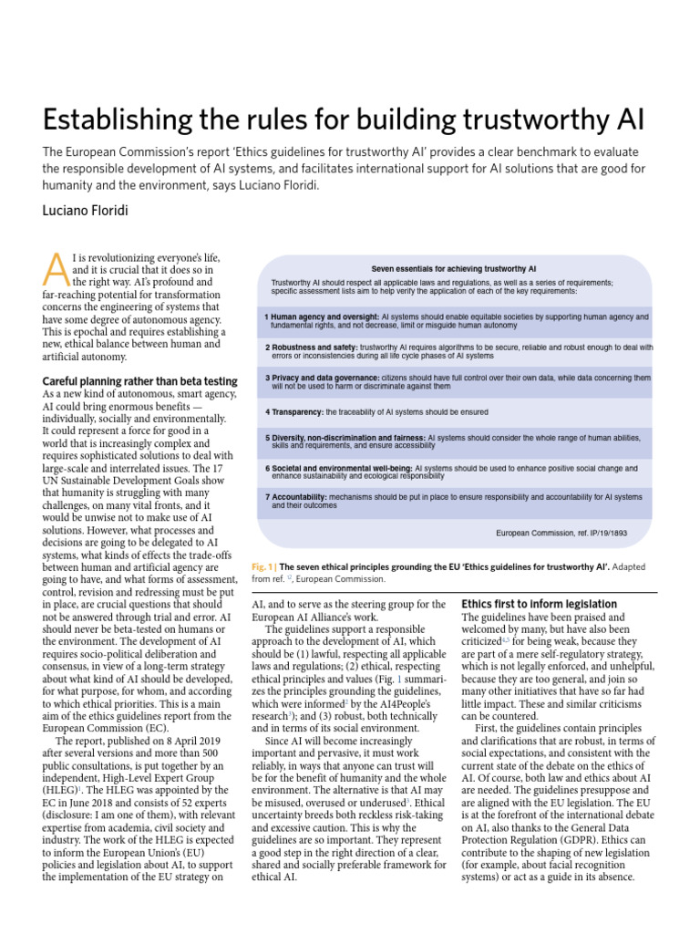Guidelines for Trustworthy AI Development | PDF | Artificial ...