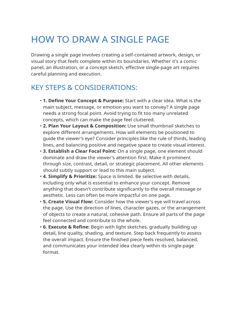 Drawing a Complete Single Page | PDF