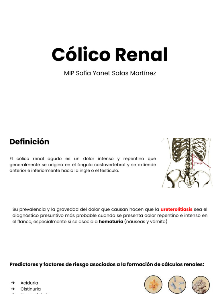 Tratamiento del Cólico Renal Agudo | PDF | Condiciones urológicas ...
