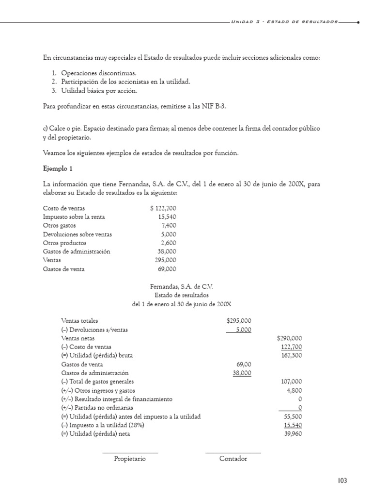 Ejemplos de Estado de Resultados | PDF | Estado de resultados ...