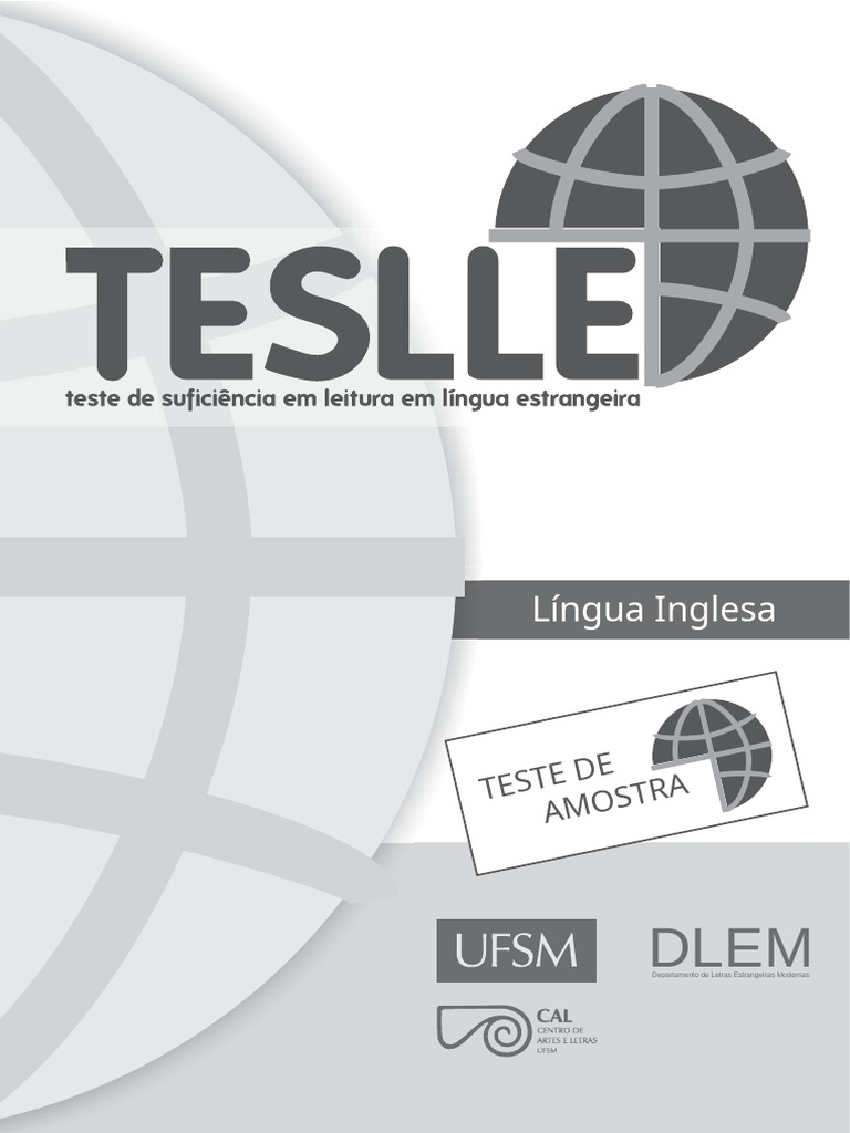 Teslle Amostra Lingua Inglesa Exemplar Corrigido | PDF