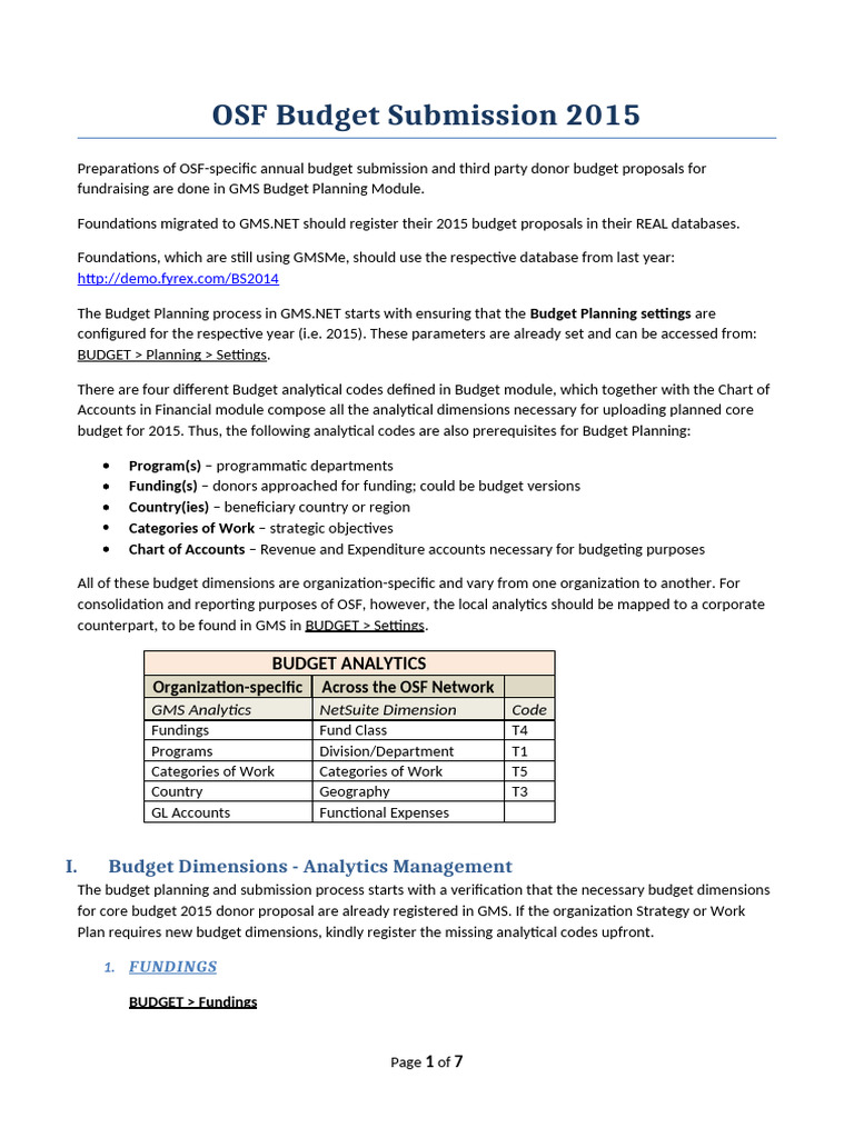 Prepare and Submit Budget 2015 | PDF | Budget | Microsoft Excel