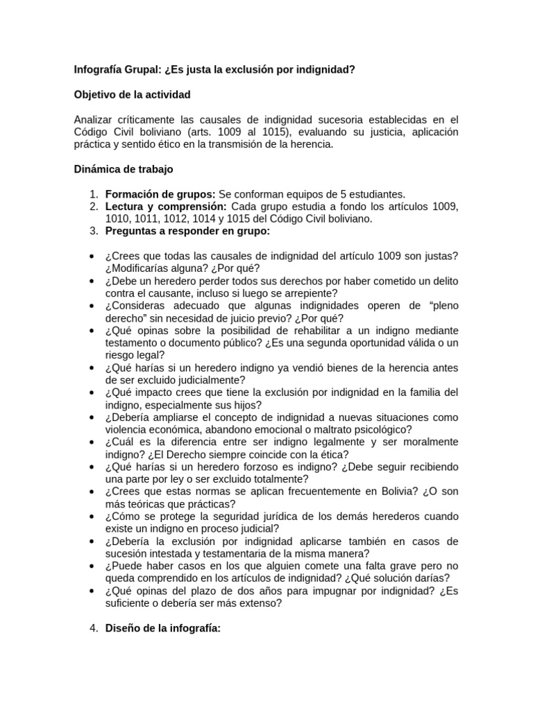 Actividad Grupal | PDF | Herencia | Exclusión social