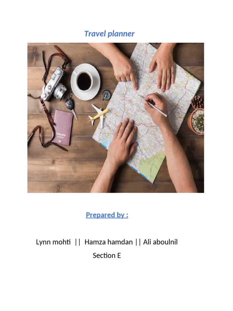 Travel Planner Software Project Overview | PDF | System | User (Computing)