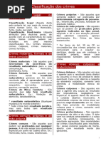 Classificações dos Crimes no Direito Penal | PDF | Crimes | Crime e ...
