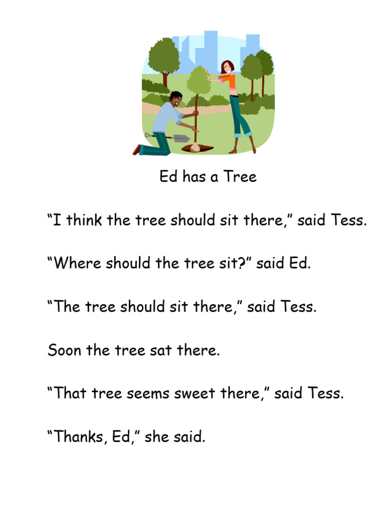 Ed and Tess's Tree Placement Story | PDF