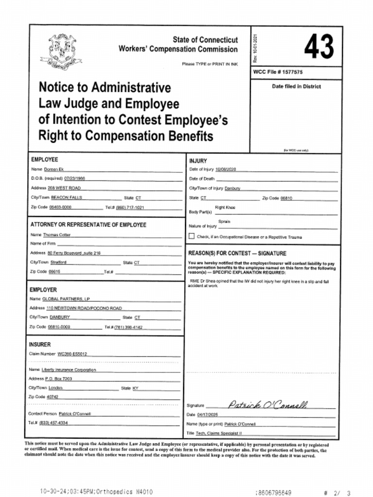4-17-25 Form 43 | PDF