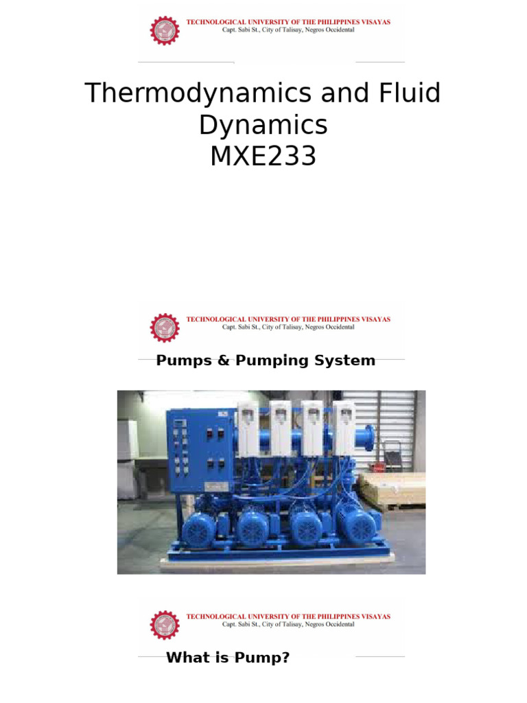 Understanding Pumps and Fluid Dynamics | PDF | Pump | Fluid Dynamics