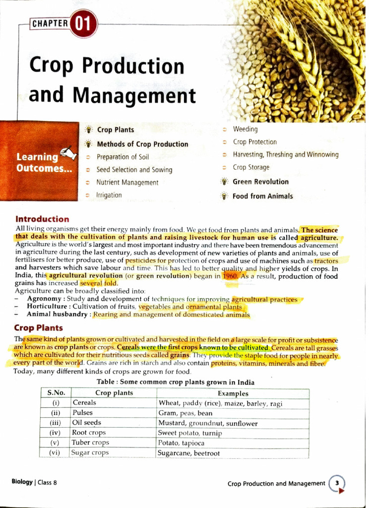 Crop Production and Management | PDF