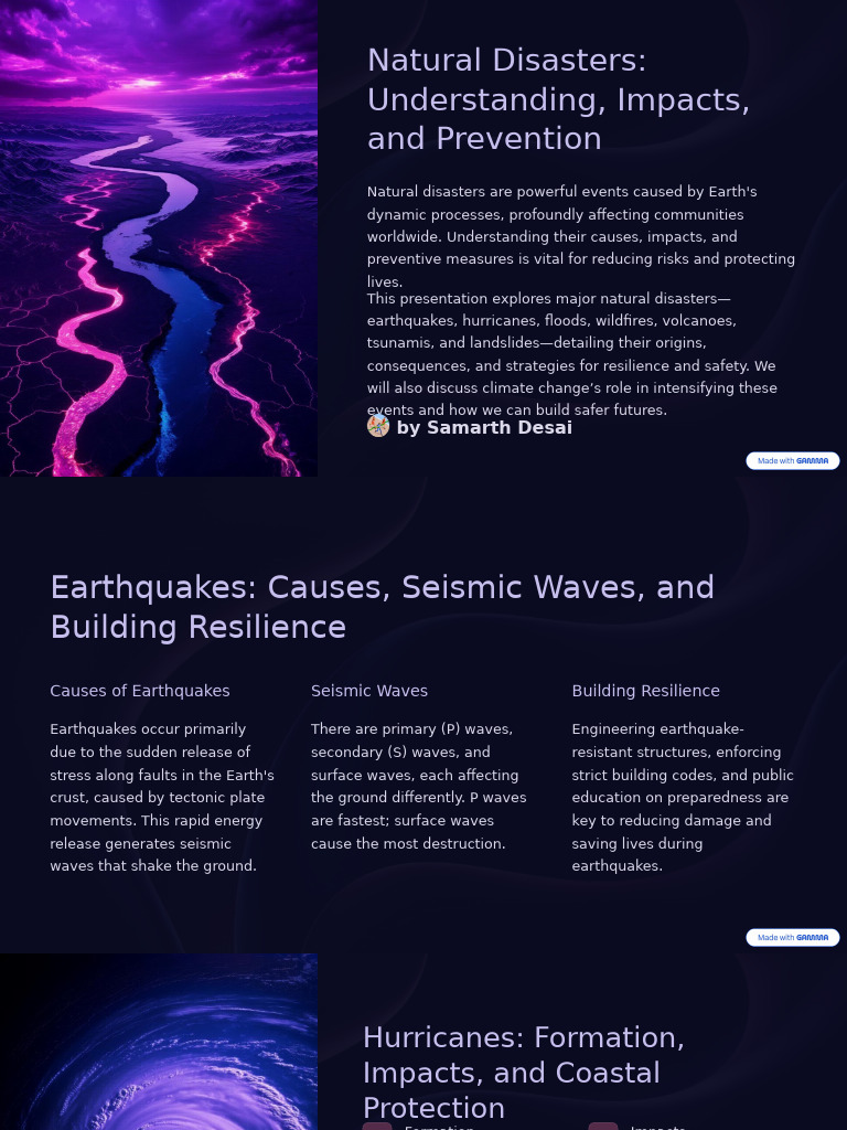 Natural Disasters: Causes and Solutions | PDF | Earthquakes | Flood