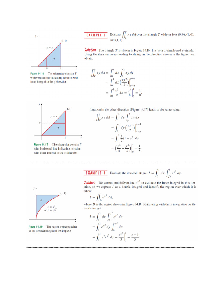 MultipleIntegrals SampleProblems | PDF