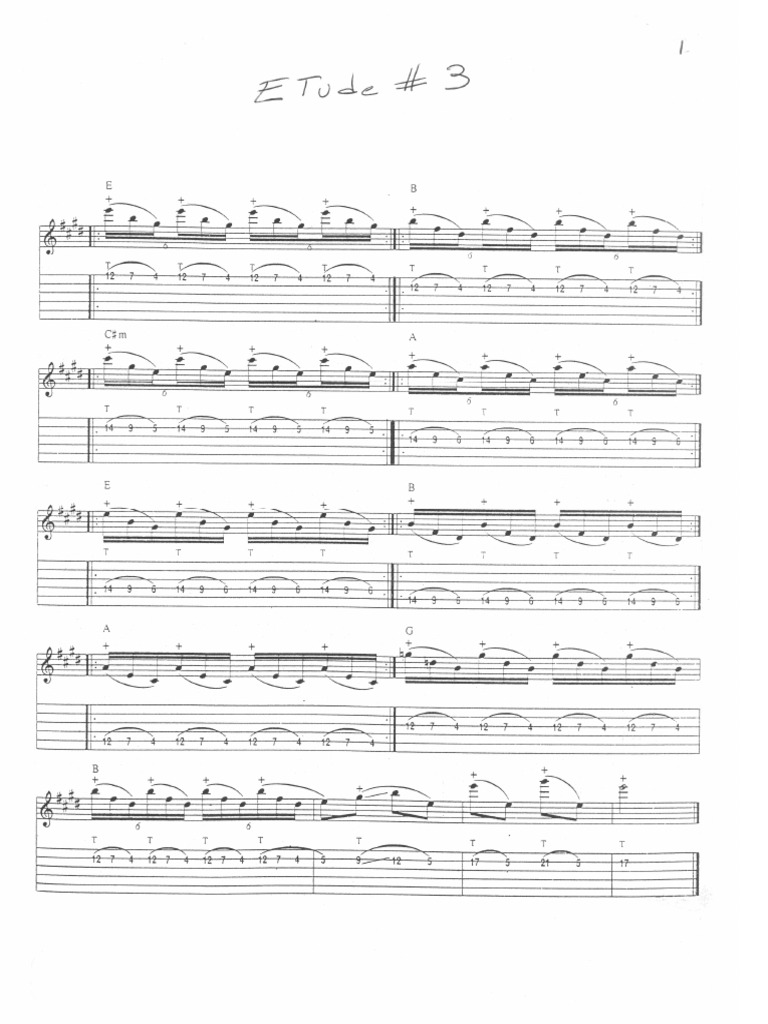 01 Tapping Etude 3 | PDF