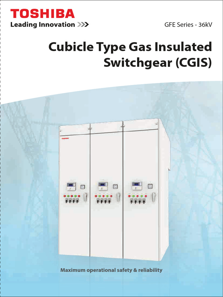 Toshiba GFE Series Gas Insulated Switchgear | PDF | Electrical ...