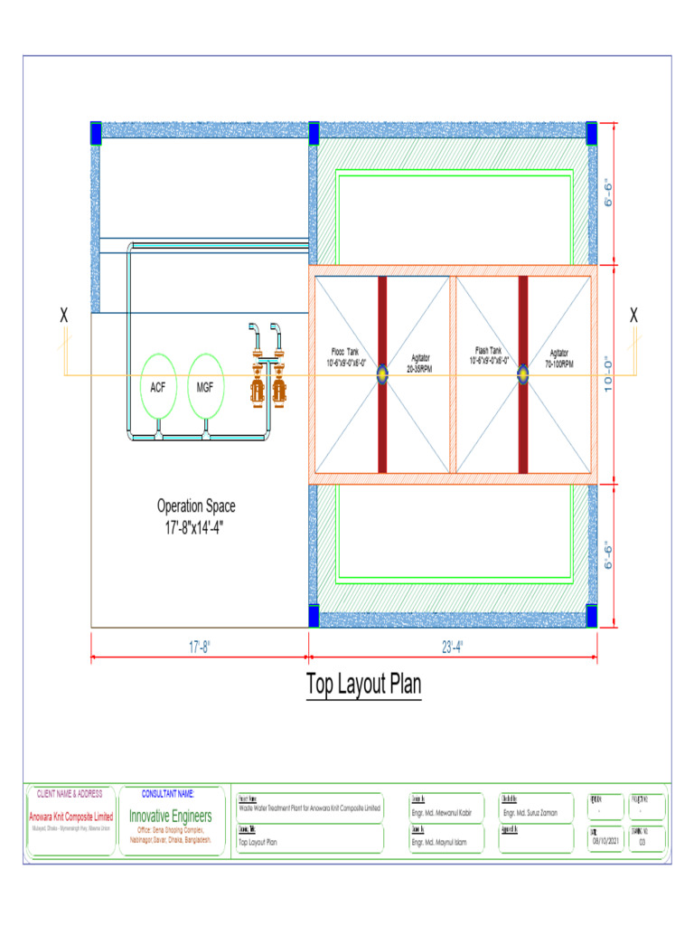Waste Water Treatment Plant Layout | PDF