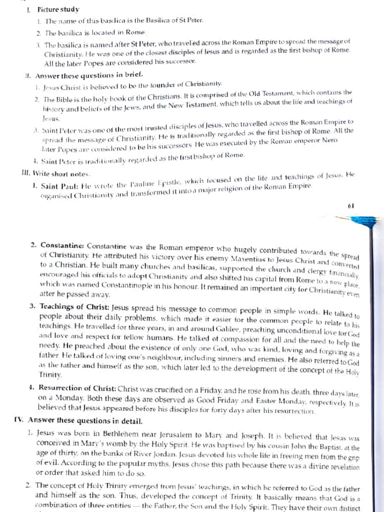 Christianity Questions and Answers | PDF | Jesus | Saint Peter