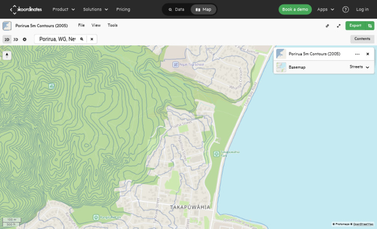 Porirua 5m Contours Map (2005) | PDF