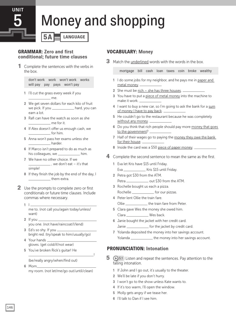 Units 5 & 6 Workbook HW Checklist | PDF | Money | Linguistics