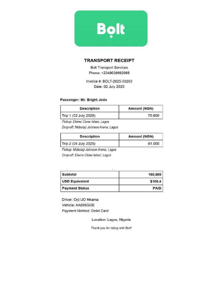 Bright Jedo Bolt | PDF