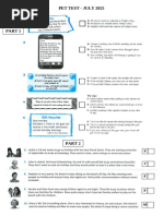 Cambridge B1 Preliminary Sample Tests | PDF