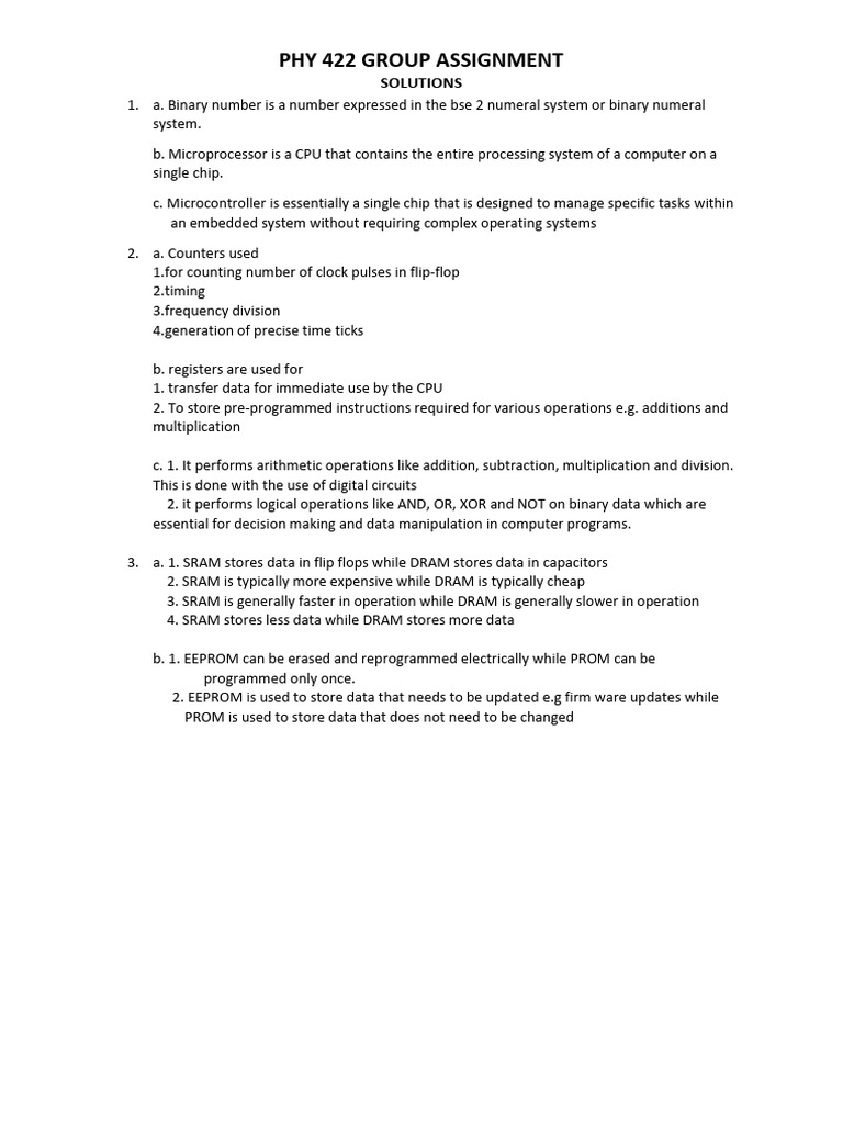 Phy 422 Solutions | PDF