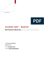 Access 2007 Notes